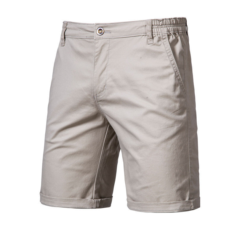 Men's Casual Solid Color Slim Fit Straight Shorts