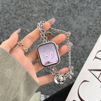 Pearl Metal Chain Design Watch Band