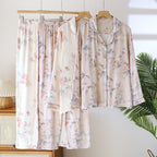 Women's Spring And Autumn Long Sleeve Thin Summer Bamboo Fiber Home Wear Suit