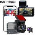 4K Driving Recorder Ultra HD Front And Rear Dual Camera Night Vision Parking Surveillance GPS Reversing