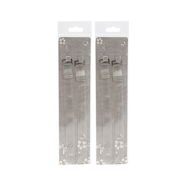 1cm Wide Stainless Steel Buckle See-through Bra Straps Bra Invisible Band