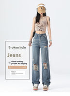 New High Waist Slimming And Wide Leg Jeans For Women