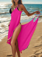 Tassel Suspender Bikini Smock Dress