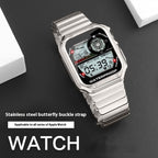 Watch Band Metal Stainless Steel With Butterfly